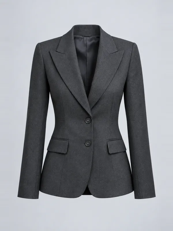 Anzugblazer Greta in Anthrazit, Vorderansicht