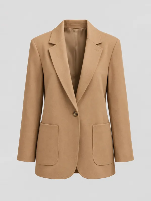 Anzugblazer Lotte in Camel, Vorderansicht