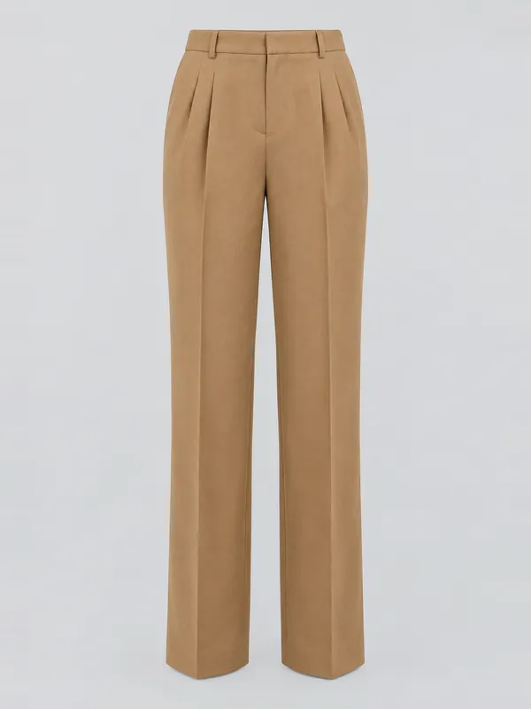 Anzughose Lotte in Camel, Vorderansicht